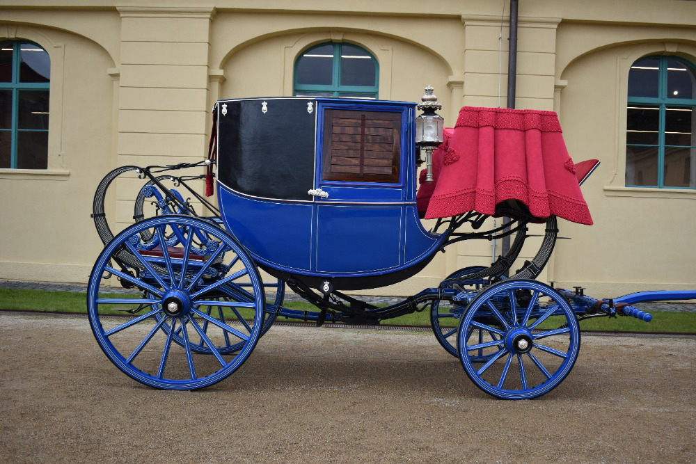 Kočár Chariot coupé Kinský dal Borgo předveden